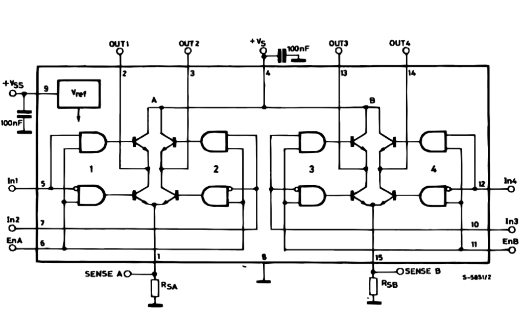 L298N H Bridge Diagram